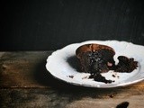 Sriracha buckwheat molten lava cakes