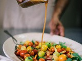 Summer tomato salad with sweet tamarind dressing