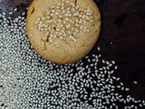 Tahini rosewater cookies