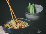 Winter soba noodle salad