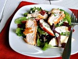 Apple, Chicken, and Cranberry Salad with a Creamy Homemade Dressing