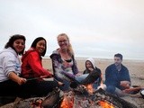 Beach Bonfire (or --> How we do Fall in California)