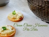 Cream Cheese Hummus Pita Bites