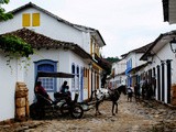 Paint, Cobblestone, and Horse-drawn Carriages... (Paraty, Brazil)