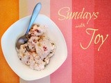 Sundays with Joy -- Strawberry Cookie Dough Ice Cream