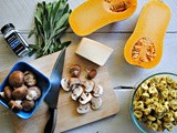 Tortellini with Butternut Squash, Sage, and Mushrooms
