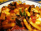 Pasta con melanzane a funghetto