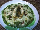 Risotto con sarde e pesto