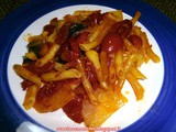 Tiano e patane e maccarune ( teglia di patate e maccheroni )