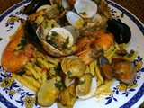 Trofie con frutti di mare e mazzancolle