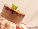 Red fruits verrine, blackcurrant curd