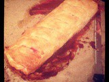 Apple and Raspberry Strudel