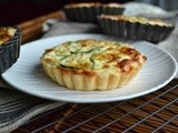 Cottage cheese and peas quiche