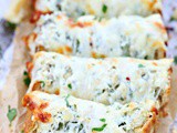 Spinach artichoke dip stuffed bread recipe