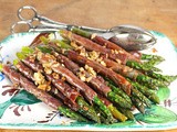 Asparagus with Crispy Garlic Prosciutto