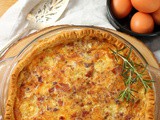 Bacon and Leek Quiche #BloggerCLUE