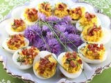 Bacon-Cheddar Deviled Eggs