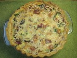 Bacon Quiche with Spinach and Mushroom
