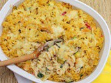 Baked Chicken Alfredo Casserole #FantasticalFoodFight