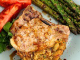 Baked Stuffed Pork Chops