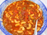 Beef and Tomato Macaroni Soup