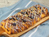 Blueberry Cheesecake Crescent Coffee Braid #BlueberryWeek