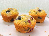Blueberry Oatmeal Muffins #MuffinMonday