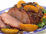 Brown Sugar Peach Glazed Ham