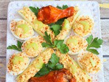 Buffalo Chicken Deviled Eggs