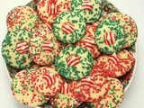 Candy Cane Blossom Cookies