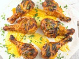 Carolina Gold Barbecue Buttermilk Brined Chicken Drumsticks #CrazyIngredientChallenge