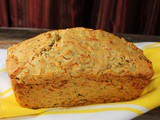 Cheddar, Garlic and Jalapeno Beer Bread #BreadBakers