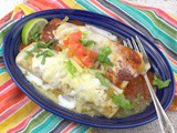 Chicken Enchiladas Divorciadas #FoodieExtravaganza #Sponsored