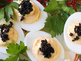 Crab Stuffed Deviled Eggs