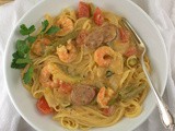 Creamy Cajun Shrimp Pasta #FishFridayFoodies