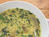 Creamy Spinach and Artichoke Soup #SoupSwappers