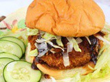 Crispy Honey Sesame Shrimp Burgers #FishFridayFoodies