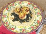 Diver’s Scallops with Sauteed Kale and Butter Bean Puree