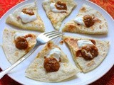 Easy Cheese Quesadillas with Ranchera Sauce