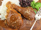 Easy Mole Chicken Drumsticks #Choctoberfest