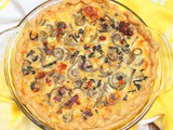 Fiddlehead, Sun-Dried Tomato and Basil Quiche #BrunchWeek