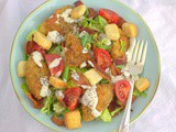 Fried Green Tomato blt Salad for #SundaySupper