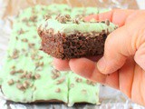 Frosted Mint Chip Brownies