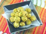 Goat Cheese, Grape and Pistachio Truffles