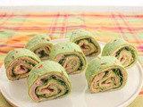 Ham and Pesto Pimento Cheese Rollups