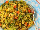 Indian Style Vegetable Fried Rice #FarmersMarketWeek
