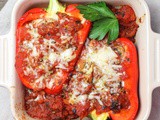 Italian Stuffed Peppers with Ricotta #DairyWeek