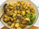 Lemon and Garlic Roasted Brussels Sprouts