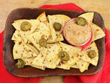 Nachodillas with Jalapeno Bean Dip #SundaySupper