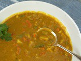 Navratan Korma Soup (Vegetable Curry Soup) #SoupSwappers